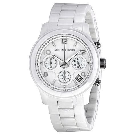 michael kors watch black or white box|michael kors white ceramic watch.